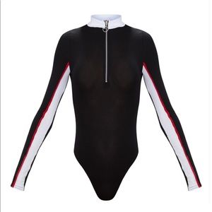 NEW black long-sleeve bodysuit